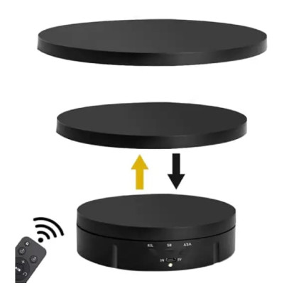 Hive 3 in 1 360 Degree Rotation Photography Turntable black and white