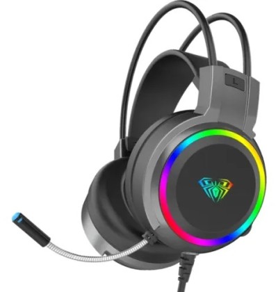 AULA S608 3.5 mm Wired RGB Gaming Headphone