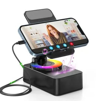 WYS-2301BT 3-in-1 Bluetooth Speaker with Phone Stand & Power Bank